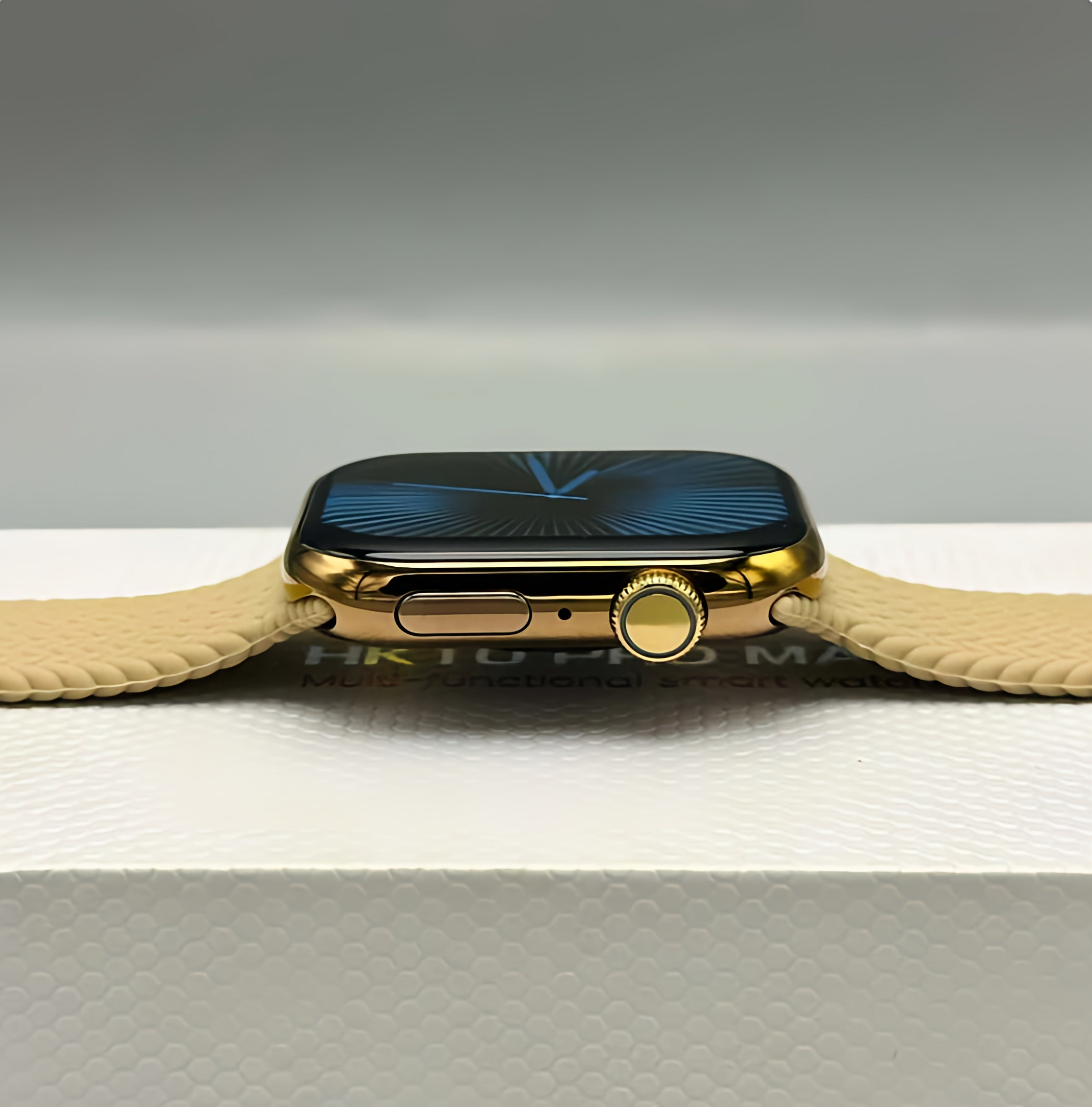 HK10 Pro Max Smart Watch Stainless Titanium (3 Straps Free)