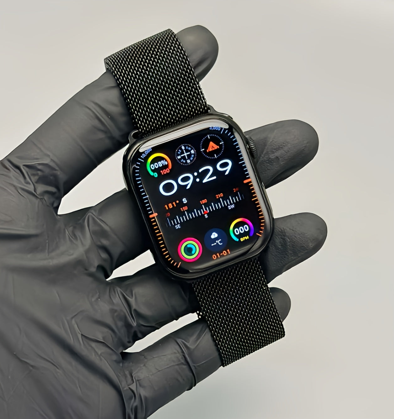 HK10 Pro Max Smart Watch Stainless Titanium (3 Straps Free)